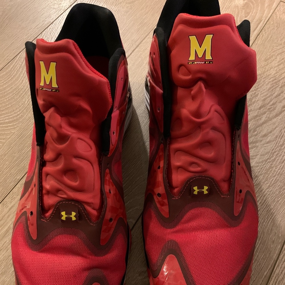 Maryland Themed SIZE 14 Rare UA Basketball Shoes
